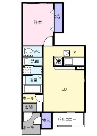 山口県山陽小野田市大字郡 厚狭駅 1LDK アパート 賃貸物件詳細