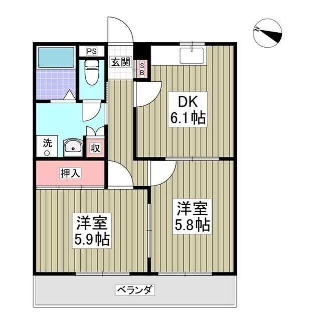 埼玉県川口市大字東本郷 2DK マンション 賃貸物件詳細