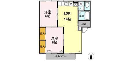 愛知県稲沢市小沢１ 国府宮駅 2LDK アパート 賃貸物件詳細