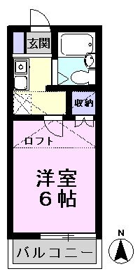 千葉県松戸市栗山 矢切駅 1K アパート 賃貸物件詳細