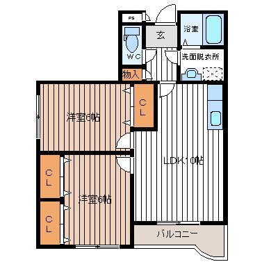 福島県郡山市長者２ 郡山駅 2LDK マンション 賃貸物件詳細