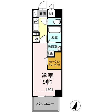 広島県福山市西町１ 福山駅 1K マンション 賃貸物件詳細