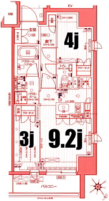 神奈川県横浜市中区若葉町２ 関内駅 2DK マンション 賃貸物件詳細