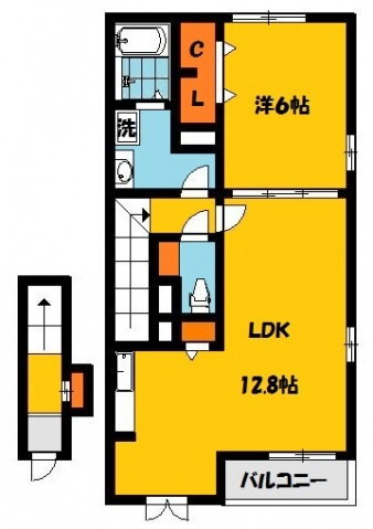 ピース・ヒル 2階 1LDK 賃貸物件詳細