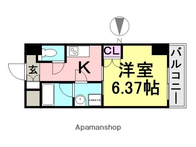 アリビオ立花３ 6階 1K 賃貸物件詳細