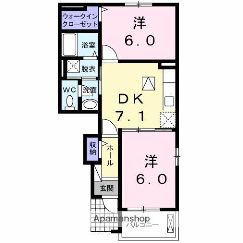 鳥取県米子市両三柳 米子駅 2DK アパート 賃貸物件詳細