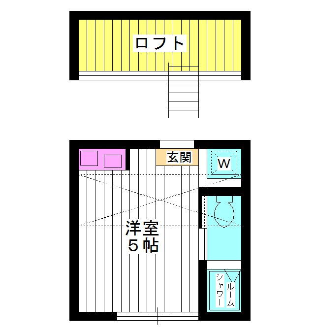 東京都中野区上鷺宮２ 富士見台駅 1K アパート 賃貸物件詳細