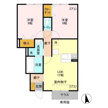 群馬県前橋市大胡町 大胡駅 2LDK アパート 賃貸物件詳細