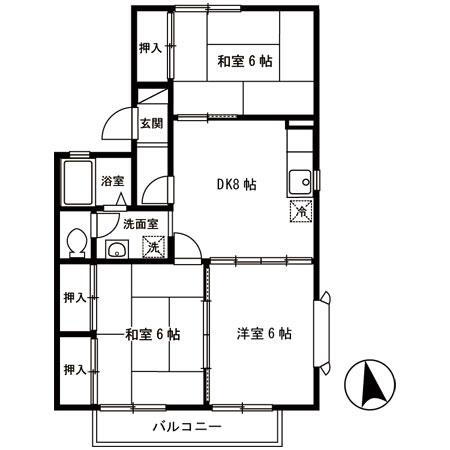 宮城県仙台市宮城野区福室６ 陸前高砂駅 3DK アパート 賃貸物件詳細