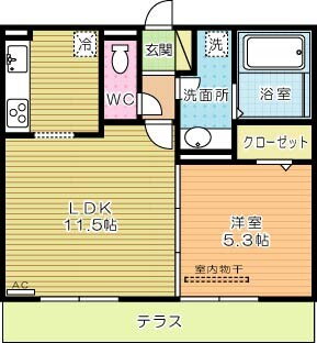 福岡県北九州市小倉北区下富野２ 小倉駅 1LDK アパート 賃貸物件詳細