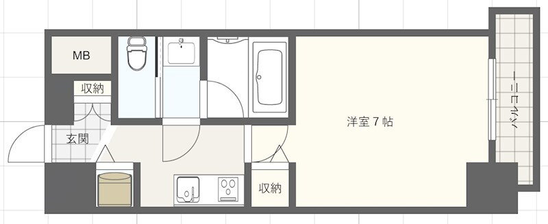 兵庫県神戸市兵庫区湊町１ 新開地駅 1K マンション 賃貸物件詳細