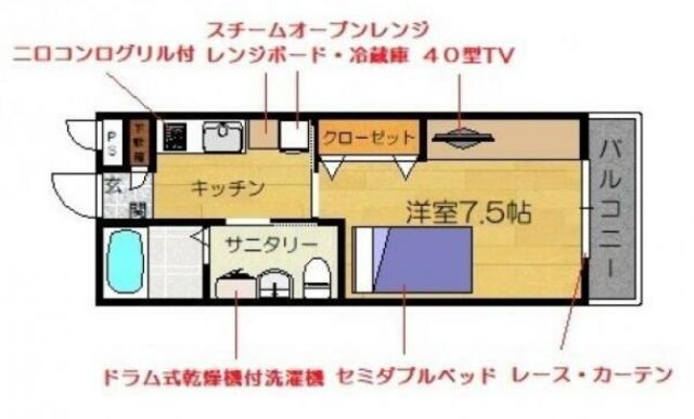 宮城県柴田郡大河原町字南平 大河原駅 1K アパート 賃貸物件詳細