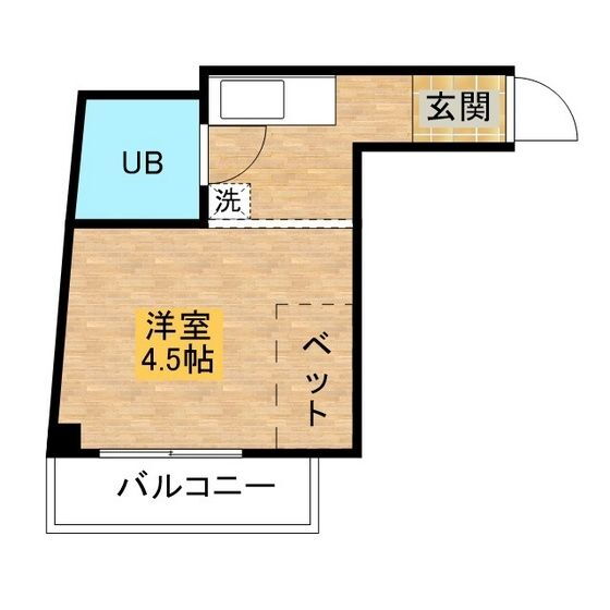 笹田ビル 3階 ワンルーム 賃貸物件詳細