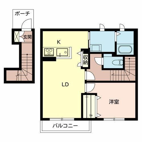 メゾンドクレール 1階 1LDK 賃貸物件詳細