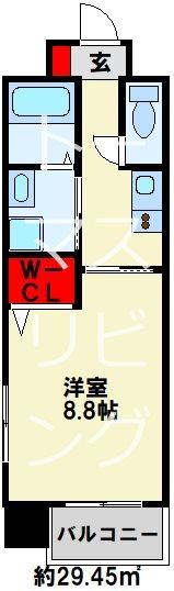 ｓａｌｉｃｅＩＩ 5階 1K 賃貸物件詳細
