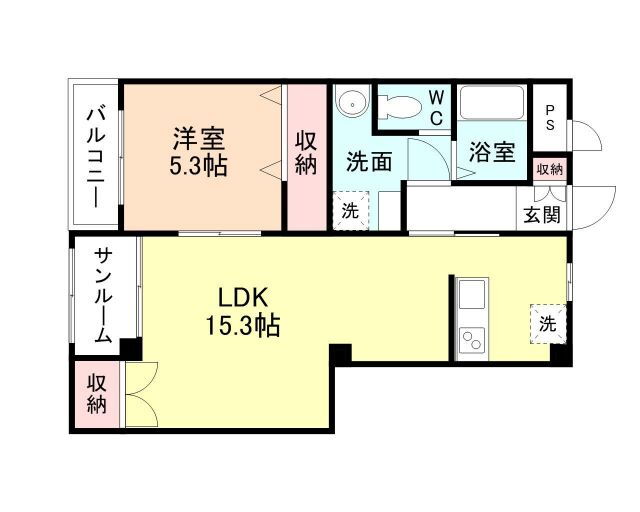 富山県滑川市沖田新 西滑川駅 1LDK アパート 賃貸物件詳細