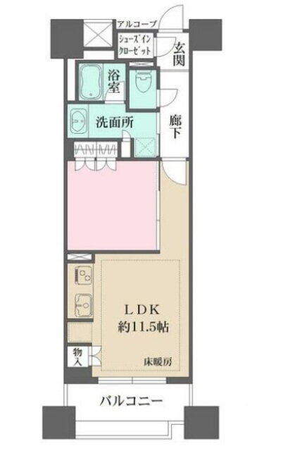 ＢＥＬＩＳＴＡ常盤台 8階 1LDK 賃貸物件詳細