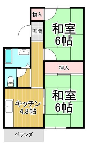 兵庫県伊丹市森本１ 伊丹駅 2DK アパート 賃貸物件詳細