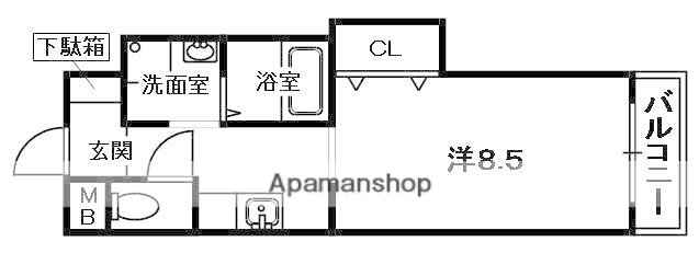 プレッソ津田駅前 6階 1K 賃貸物件詳細