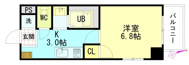 広島県広島市中区昭和町 比治山橋駅 1K マンション 賃貸物件詳細