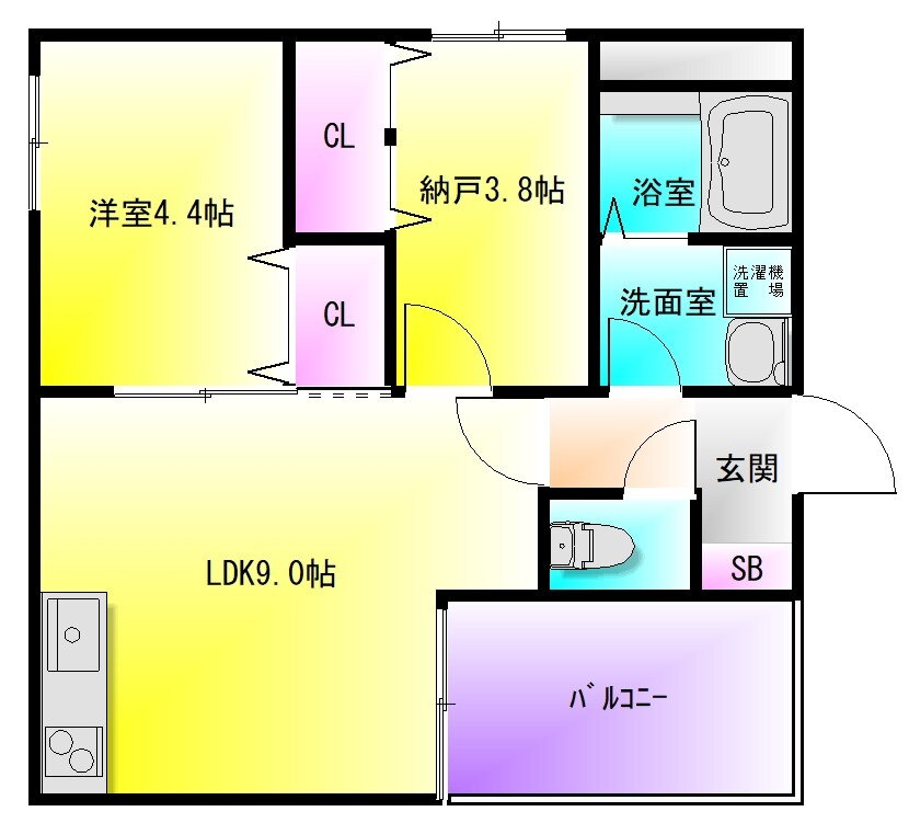 大阪府東大阪市大蓮南５ 衣摺加美北駅 2LDK アパート 賃貸物件詳細