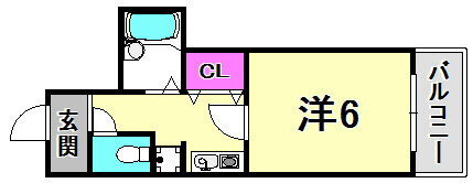 プラシード六甲 4階 1K 賃貸物件詳細