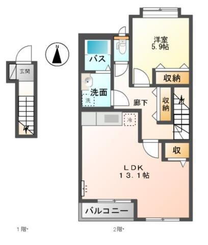 鳥取県鳥取市青葉町１ 鳥取駅 1LDK アパート 賃貸物件詳細