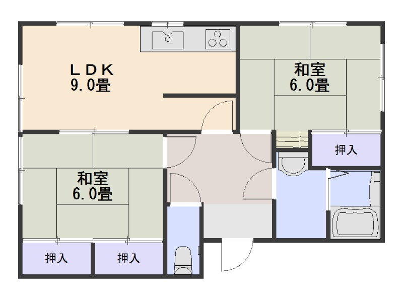 佐賀県唐津市浜玉町浜崎 浜崎駅 2LDK アパート 賃貸物件詳細
