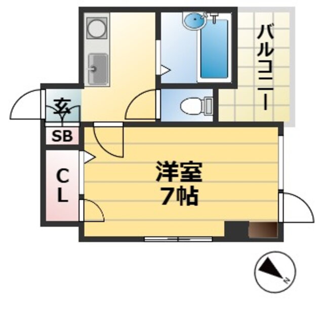 兵庫県神戸市中央区東雲通４ 三ノ宮駅 1K マンション 賃貸物件詳細