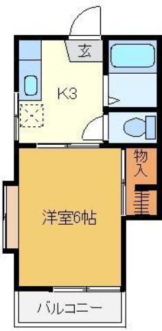 コーポ三登利 2階 1K 賃貸物件詳細