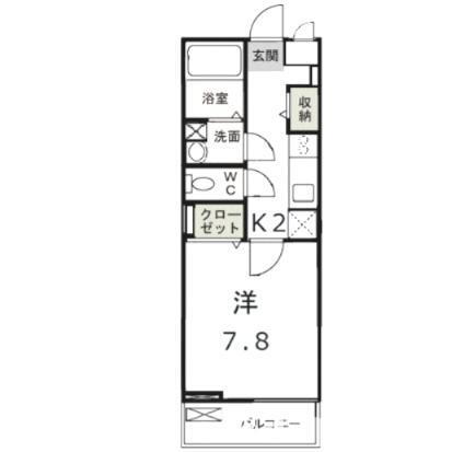 群馬県高崎市大橋町 北高崎駅 1K アパート 賃貸物件詳細