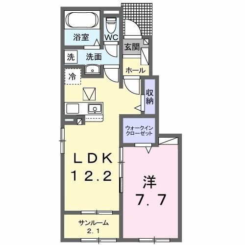 群馬県前橋市天川大島町 前橋大島駅 1LDK アパート 賃貸物件詳細