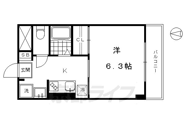 京都府京都市下京区梅小路西中町 西大路駅 1K マンション 賃貸物件詳細