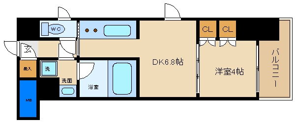兵庫県神戸市中央区栄町通４ 元町駅 1DK マンション 賃貸物件詳細