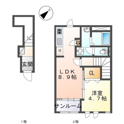 兵庫県加東市南山５ 相野駅 1LDK アパート 賃貸物件詳細