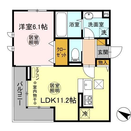 茨城県ひたちなか市大字東石川 勝田駅 1LDK アパート 賃貸物件詳細