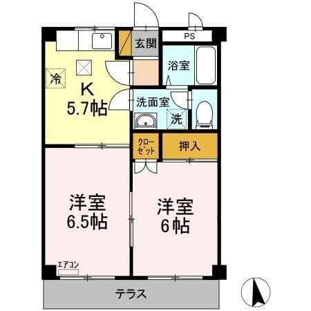 千葉県千葉市緑区おゆみ野南１ おゆみ野駅 2K アパート 賃貸物件詳細