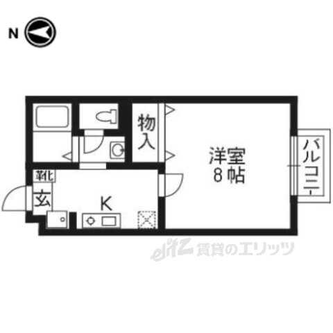 京都府京都市伏見区景勝町 伏見駅 1K アパート 賃貸物件詳細