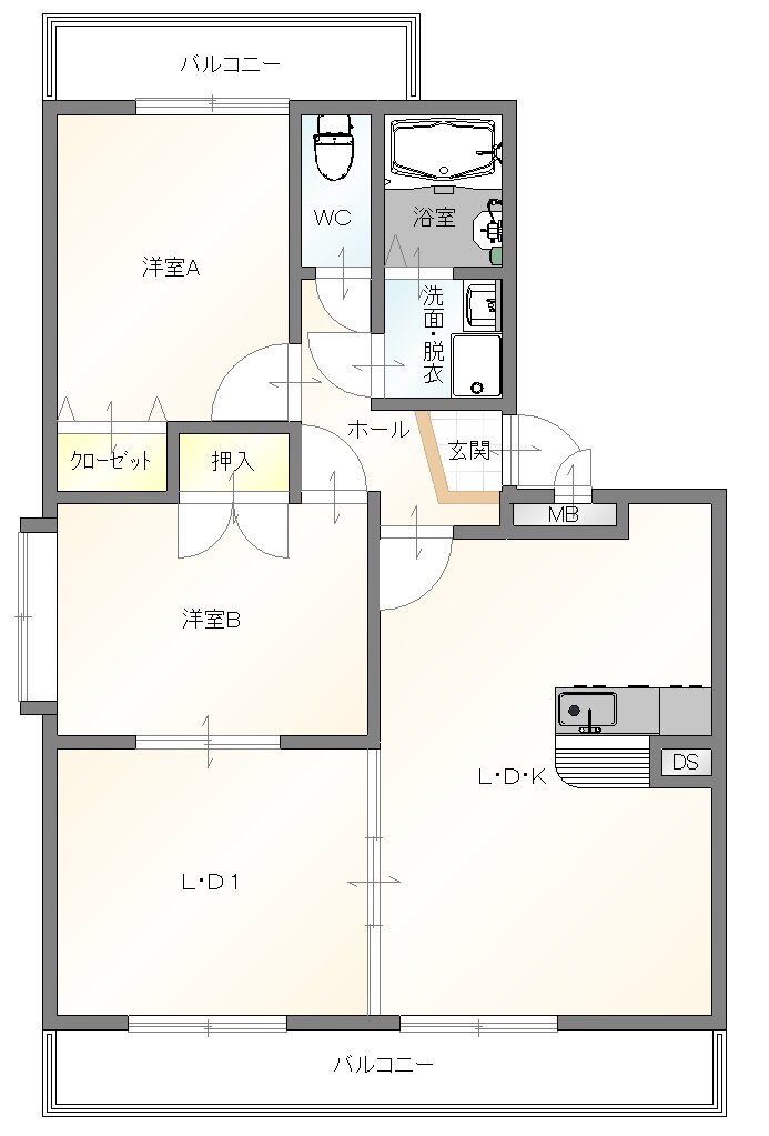 熊本県玉名市岱明町古閑 大野下駅 3LDK マンション 賃貸物件詳細