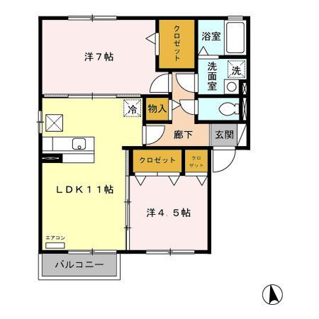 新潟県新潟市秋葉区川口 さつき野駅 2LDK アパート 賃貸物件詳細