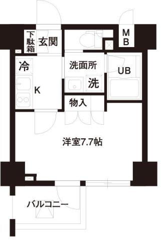 レジディア白金高輪 7階 1K 賃貸物件詳細