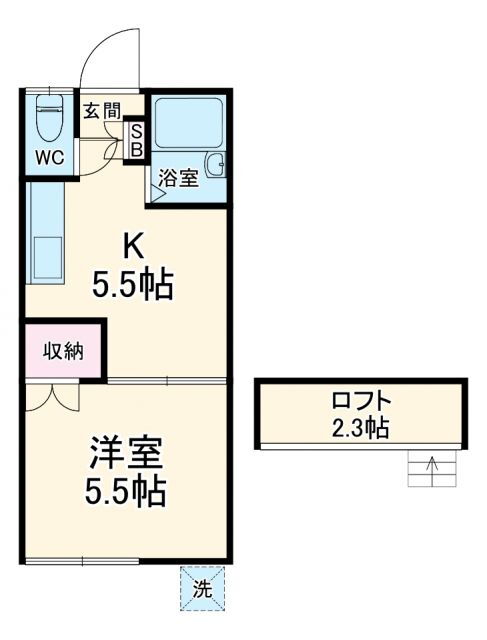 埼玉県八潮市緑町１ 八潮駅 1K アパート 賃貸物件詳細