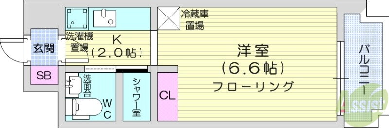 北海道札幌市北区北二十五条西４ 北２４条駅 1K マンション 賃貸物件詳細