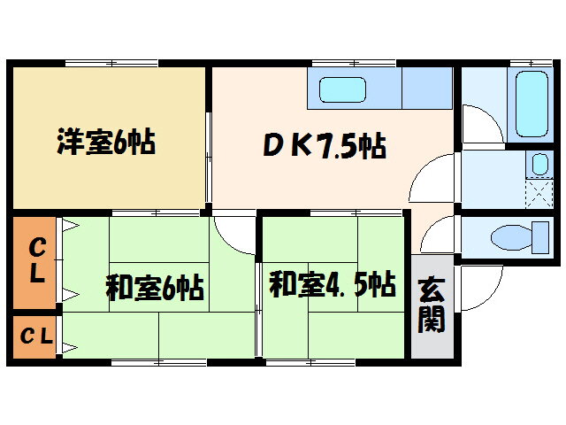 大角アパート 1階 3DK 賃貸物件詳細