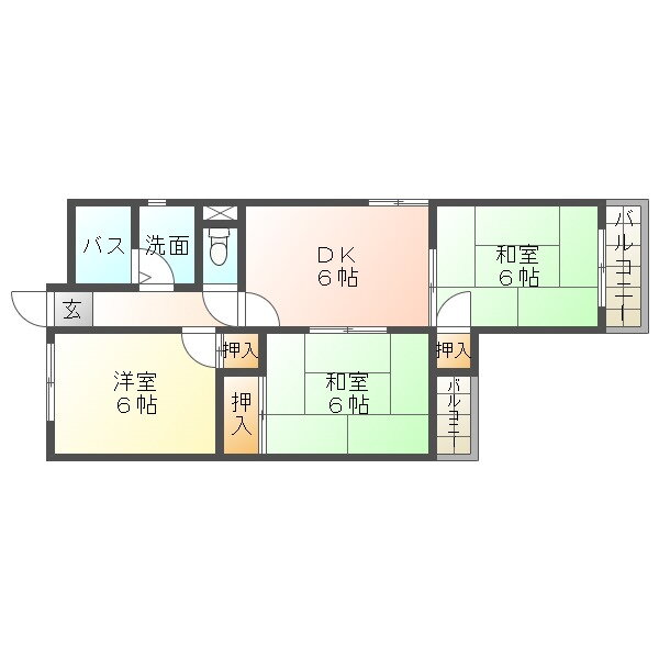 兵庫県神戸市西区王塚台６ 西明石駅 3DK マンション 賃貸物件詳細