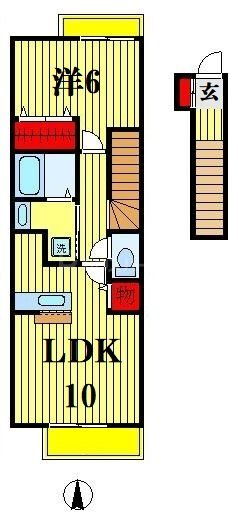 千葉県松戸市小金原６ 北小金駅 1LDK アパート 賃貸物件詳細