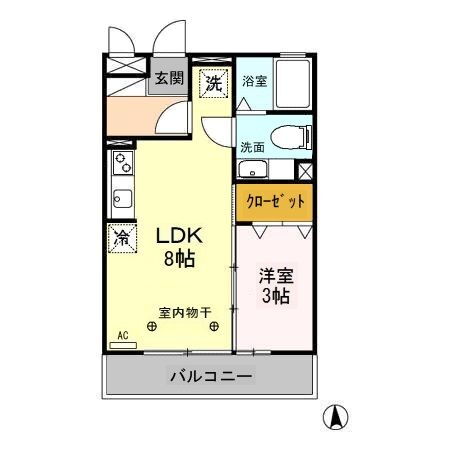 群馬県高崎市飯塚町 高崎問屋町駅 1LDK アパート 賃貸物件詳細