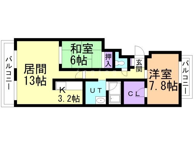リーベンデール月寒中央 4階 2LDK 賃貸物件詳細