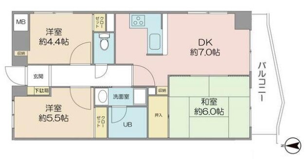 神奈川県川崎市中原区上小田中３ 武蔵新城駅 3DK マンション 賃貸物件詳細