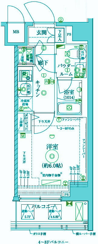 神奈川県川崎市中原区丸子通１ 新丸子駅 1K マンション 賃貸物件詳細
